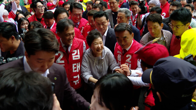 박근혜 전 대통령, 국민의힘 후보 지원 유세